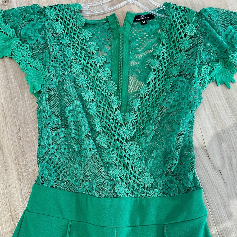 Chic Green Lace Jumpsuit
